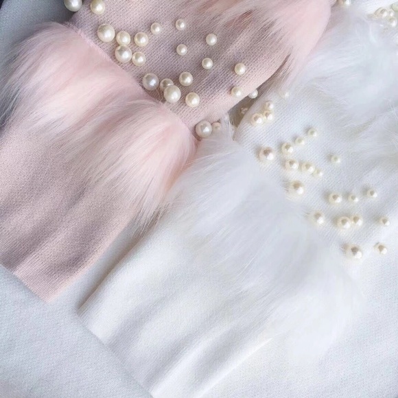 Vintage Pearl Sleeved Turtleneck Sweater Dress - Picture 3 of 4